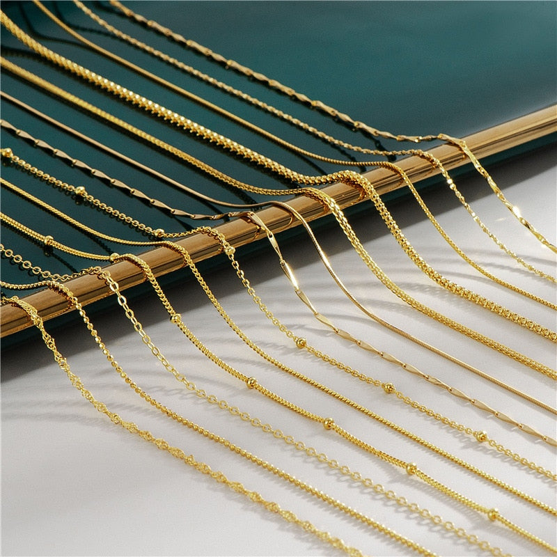 18K Gold Plated Necklaces Pi-Mart