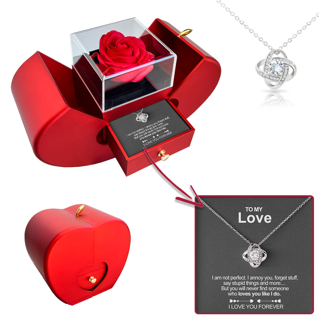 Real Rose Necklace - SJB-DIAMOND ELITES