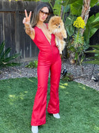 TARUXY Backless Heart Cutout Bodycon Jumpsuit For Women Casual Sleeveless Slim One-Piece Outfits Retro Denim Jumpsuits New 2025 Purplish Diva