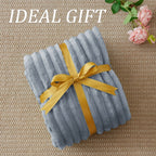 1pc Cozy Double-Sided 3D Rabbit Hair Blanket - Soft, Warm, and Fuzzy for Snuggling Up - Perfect for Office, Outdoor Camping, Sofa, and Gift Giving Lootquake LLC