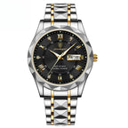 Men's Waterproof Double Calendar Luminous Quartz Watch Pi-Mart