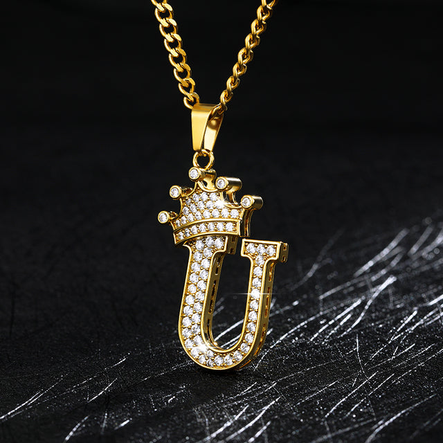 Zircon Alphabet Necklace - SJB-DIAMOND ELITES