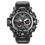 New Luxury Sport Watch With Dual Display LED Digital Analog Electronic Quartz  Display and Waterproof 30M protection - SJB-DIAMOND ELITES
