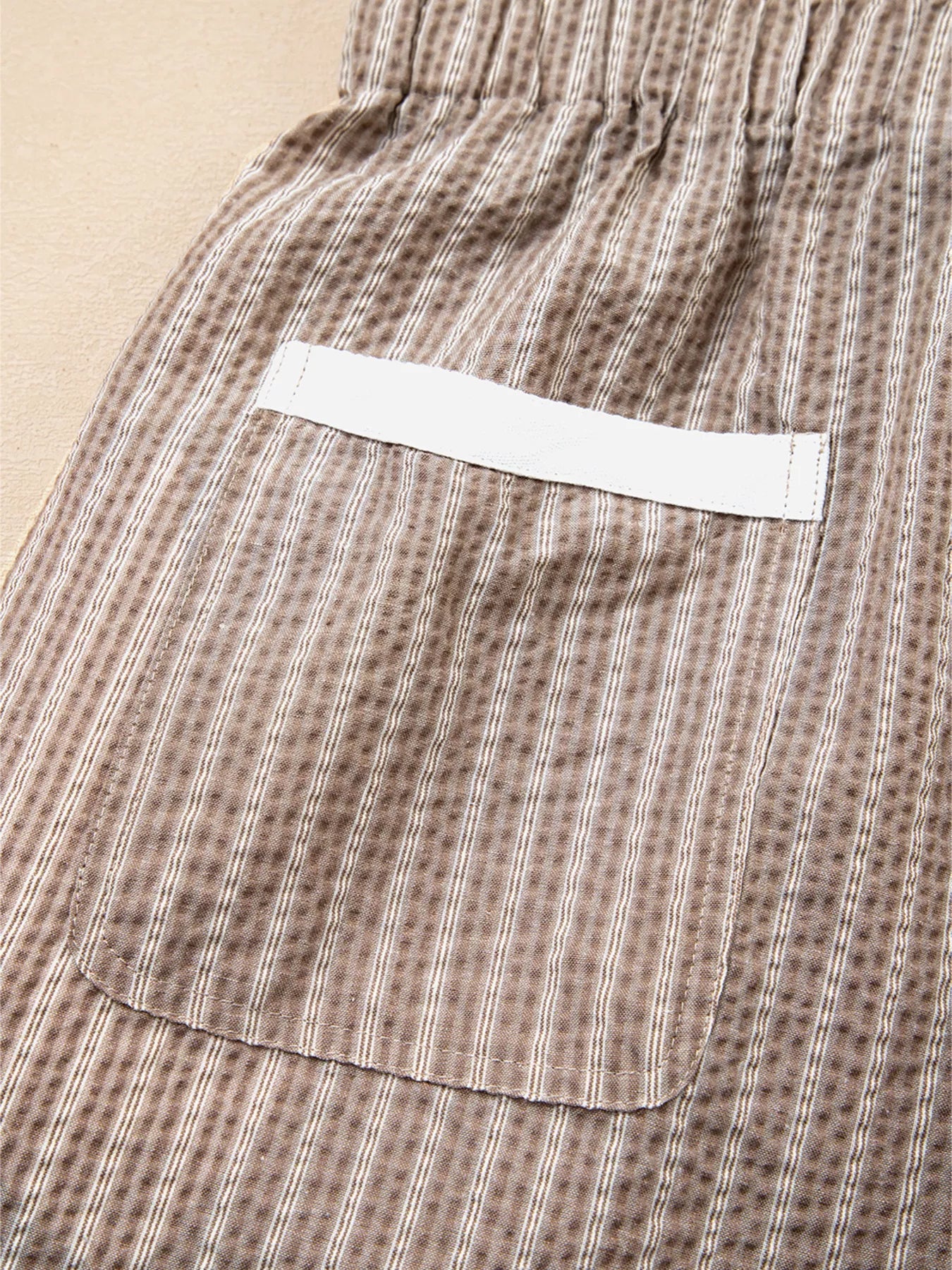 StripeFlex Cargo Joggers: Comfy, Pocketed, Easy-Care THRIXINE