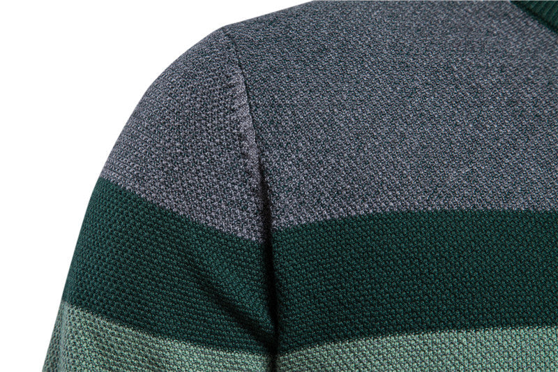 Spliced Cotton Men's Sweater Pi-Mart