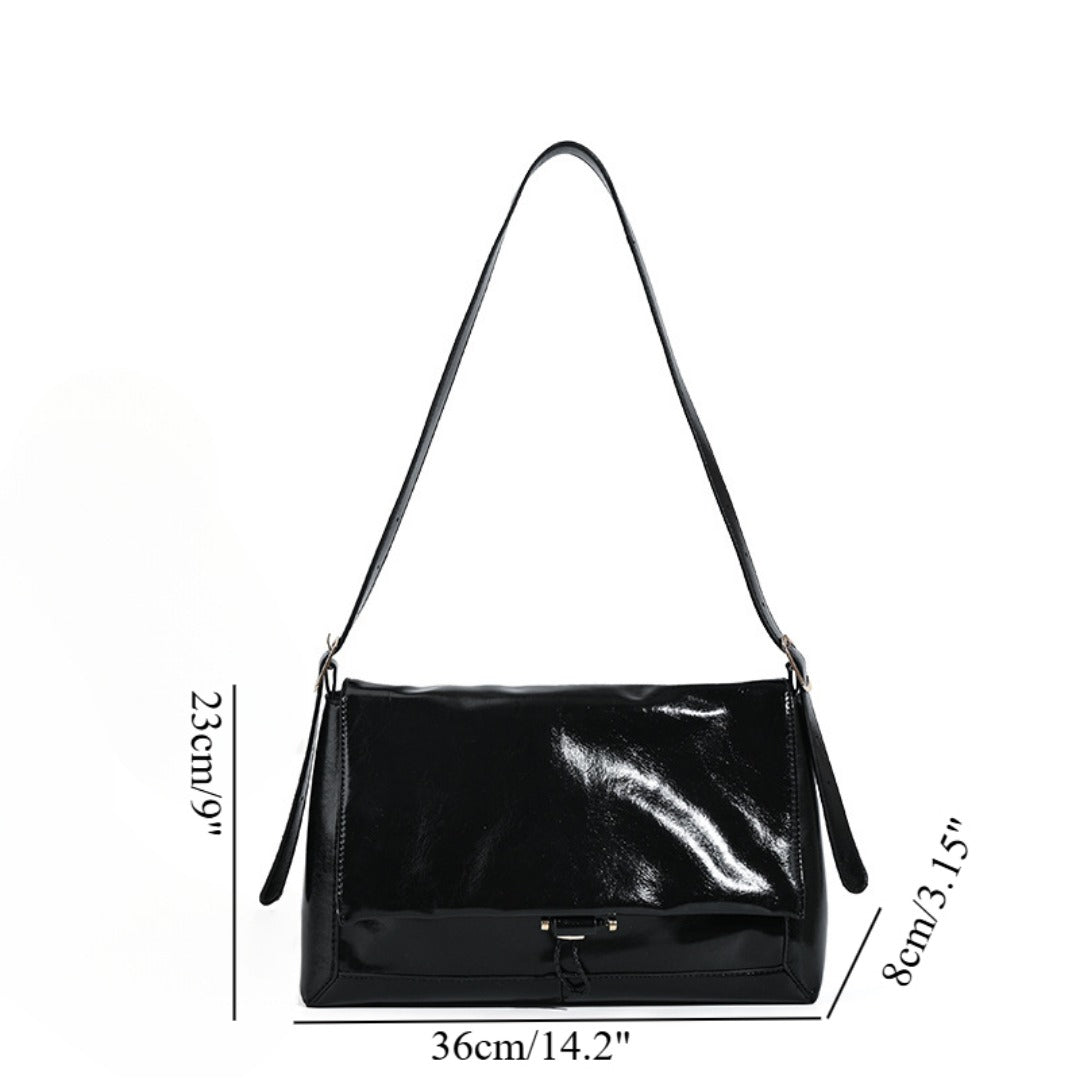 Large armpit bag for women, soft leather shoulder bag for women, large capacity messenger bag, hobo shoulder bag for women - SJB-DIAMOND ELITES