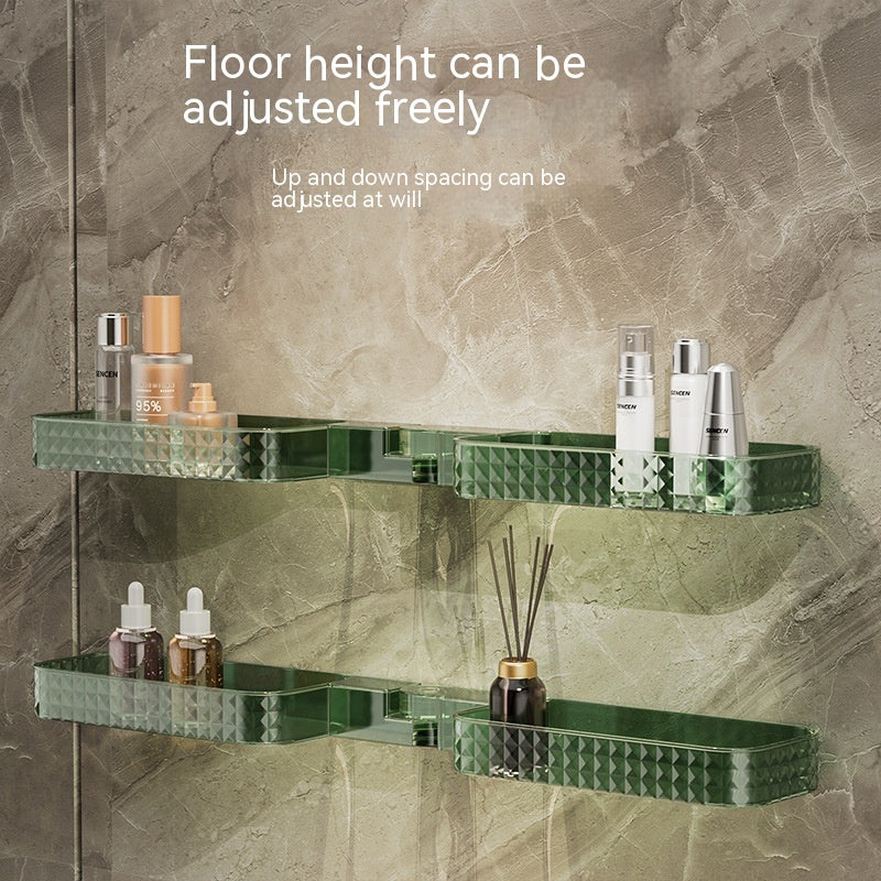 Bathroom Wall-mounted Multi-function Rotating Storage Rack Pi-Mart
