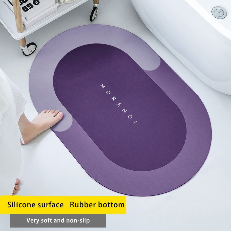 Diatom Mud Absorbent Pad Toilet Floor Mat Soft Non-slip Pi-Mart