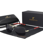 Brand Designer Men's Aluminum Magnesium Sun Glasses Polarized Mirror Lens Male Eyewear Sunglasses For Men - SJB-DIAMOND ELITES