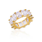 Rectangle Zircon Rings Pi-Mart