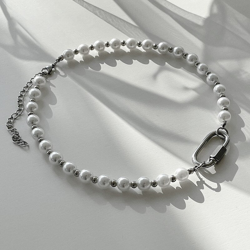 Vintage Imitation Pearl Necklace Pi-Mart