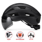 Magnetic Suction Goggles Unisex Mountain Highway Color Changing Cycling Bicycle Helmet Lootquake LLC