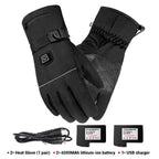 Winter Electric Heated Gloves Motorcycle Touch Screen Gloves Pi-Mart