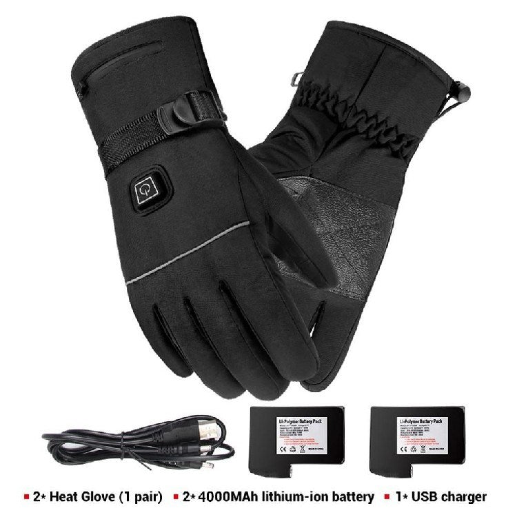 Winter Electric Heated Gloves Motorcycle Touch Screen Gloves Pi-Mart