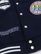 Men's Baseball Bomber Jacket with Patches