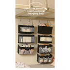 Dormitory multi-layer visual storage hanging bag foldable large-capacity item shelf wall-mounted layered hanging bag - SJB-DIAMOND ELITES