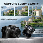 NBD S100 Pro 4K Digital Cameras For Photography, 48MP/60FPS Video Camera For Vlogging, WiFi & App Control Vlogging Camera, Small Camera With 32GB TF Card.Wide-Angle & Macro Lens Lootquake LLC