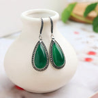 S925 Thai Silver Drop-shaped Eardrops