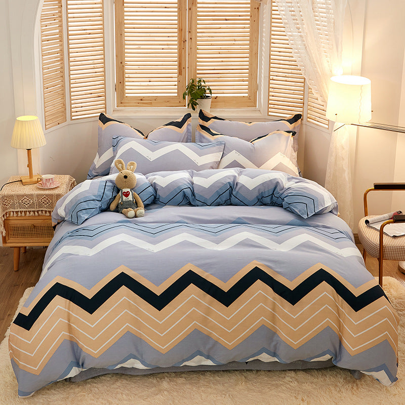 Twill Cotton Four-piece Set Seasons Quilt Cover Pi-Mart