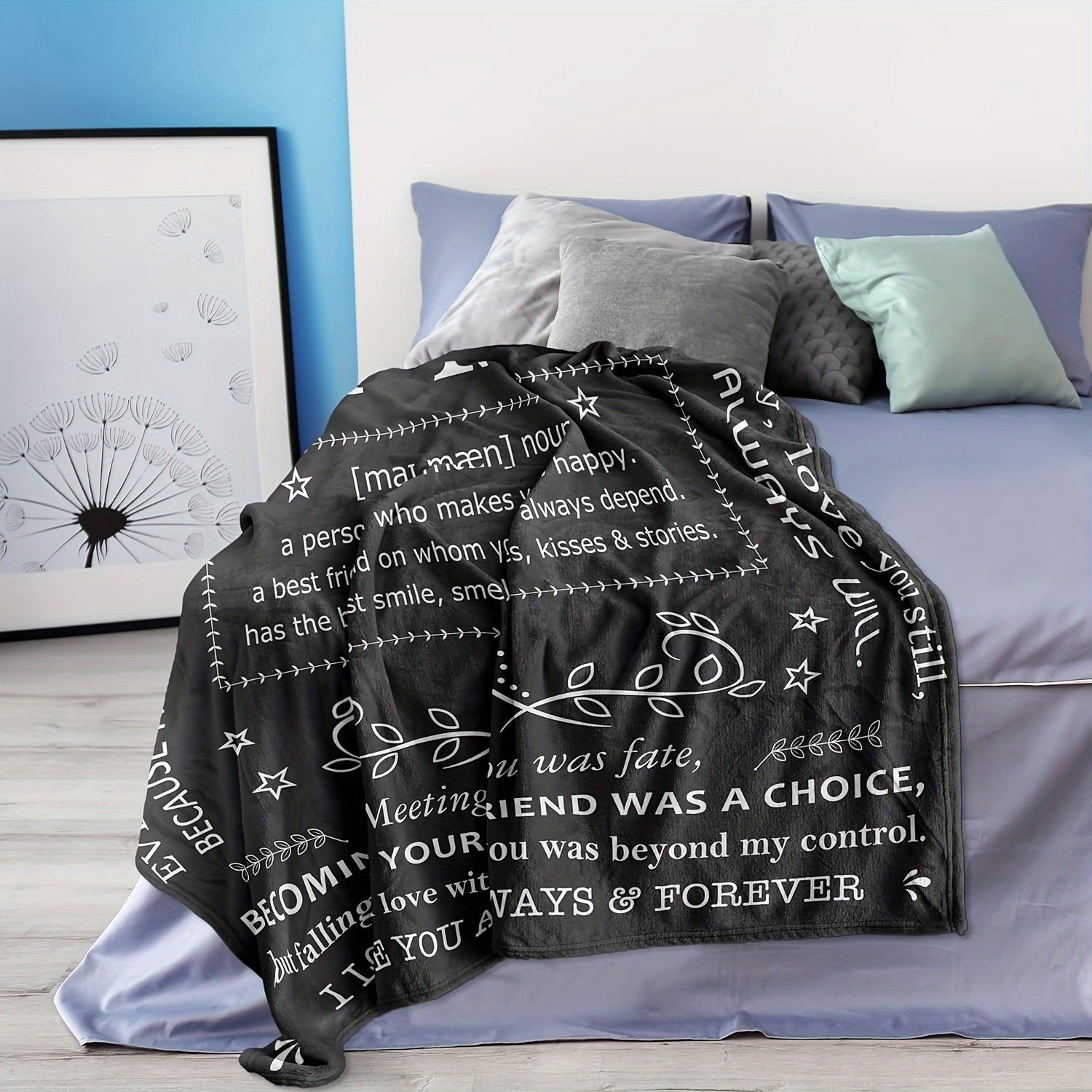 1pc Gifts Blanket For Him, Husband Boyfriend Gifts Blanket, Birthday Gift Ideas For Boyfriend, I Love You Gifts For Him Perfect For Birthday, Anniversary, Christmas, Valentine's Day, Soft And Comfortable Throw Blanket Lootquake LLC