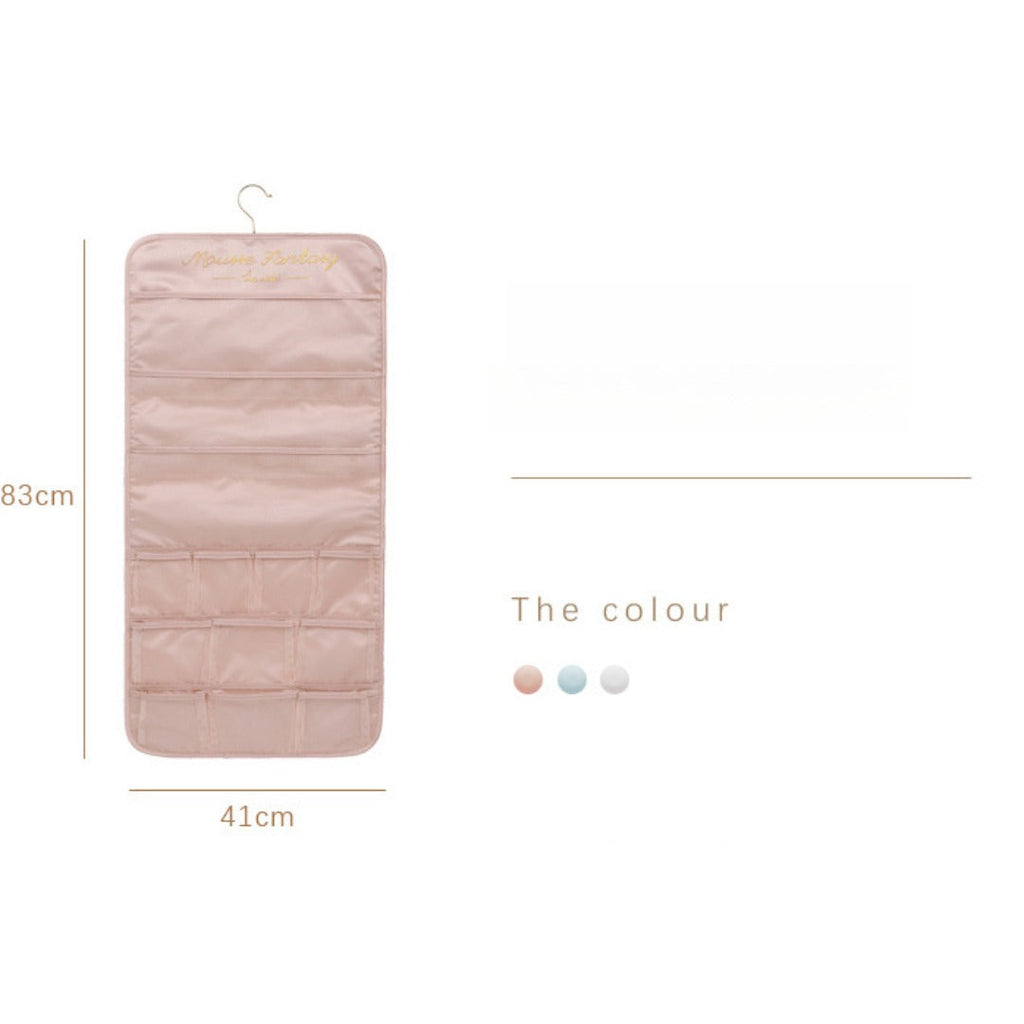 Underwear storage hanging bag, wall-mounted double-sided storage bag, underwear bra socks finishing bag, wardrobe hanging bag - SJB-DIAMOND ELITES