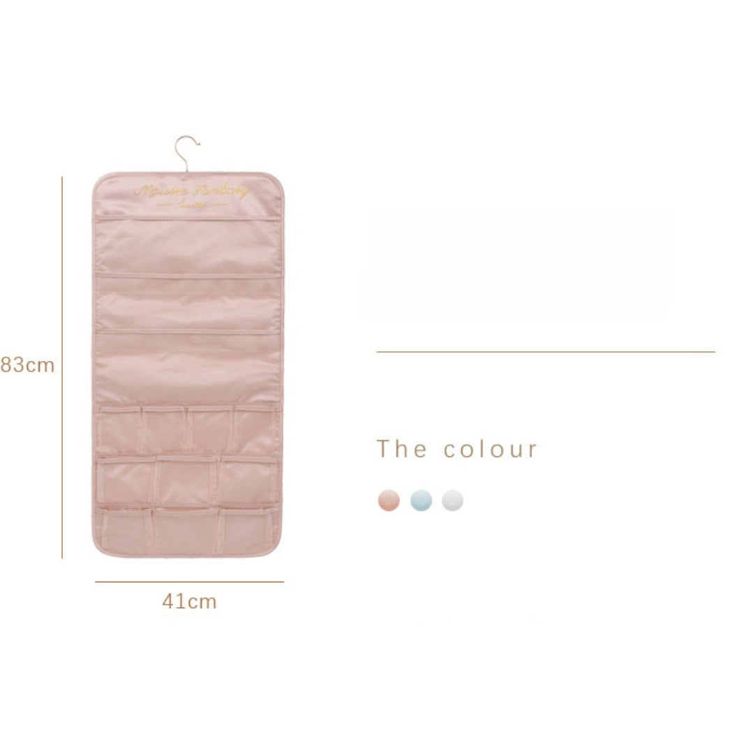Underwear storage hanging bag, wall-mounted double-sided storage bag, underwear bra socks finishing bag, wardrobe hanging bag - SJB-DIAMOND ELITES