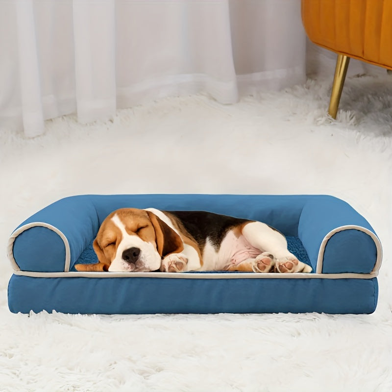 New Dog Sofa Pet Dog Bed Cat Bed Deep Sleep Dog House Square Thickened Warm Dog Mat Small Medium Large Dog House Pet Supplies Breathable Blanket Pet Dog Bed Dog Sofa Dog Bed Dog House Pet Supplies Accessories Lootquake LLC