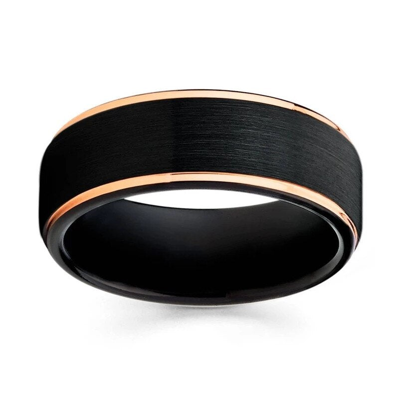 8mm Fashion Men's Rings Pi-Mart