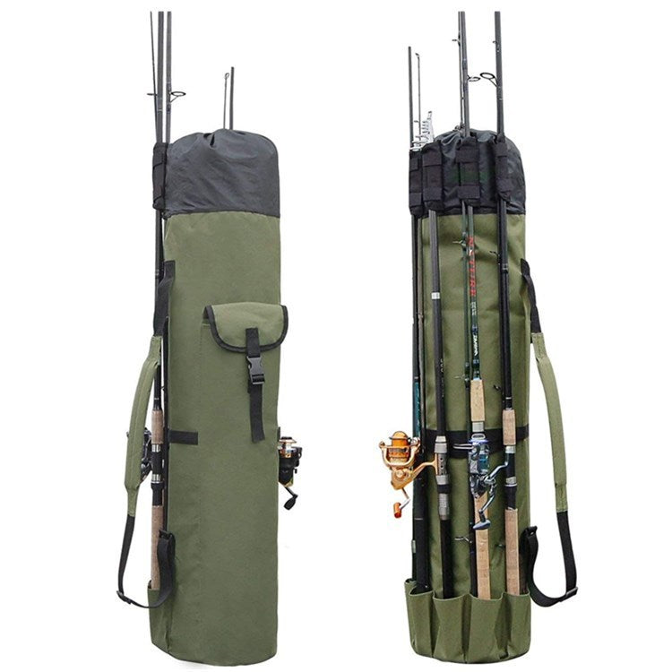 Cylinder Outdoor Fishing Bag Multifunctional Fishing Rod Bag Sea Rod Fishing Gear Storage Bag Pi-Mart