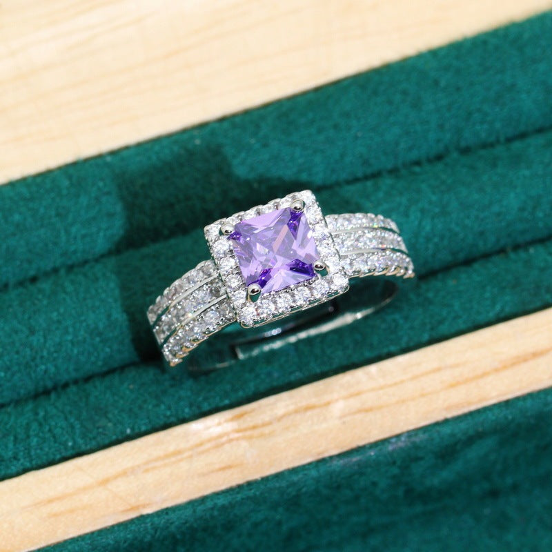 Zircon Bracelet Necklace Earring Ring Pi-Mart