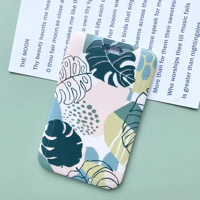 Green Plant Series Simple Fashion Lanyard Card Cover - SJB-DIAMOND ELITES