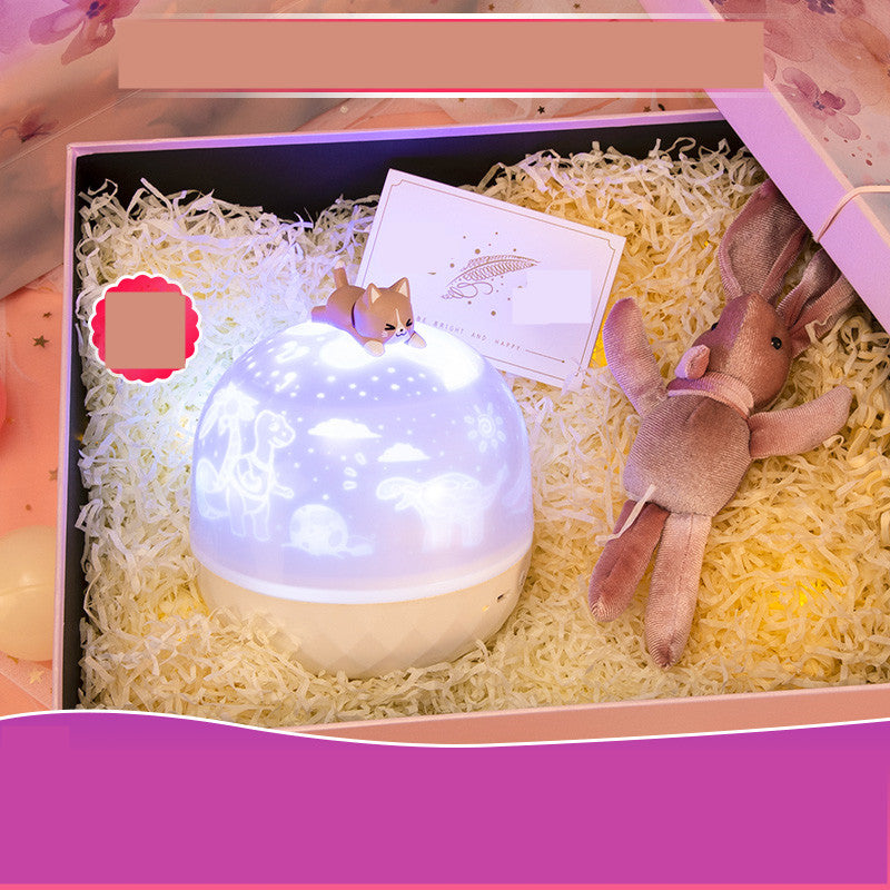 Children's Bedroom Dream Rotating Gypsophila Projection Lamp Pi-Mart