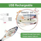 Cats USB Charger Interactive Toy Fish Pi-Mart