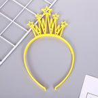 6pcs Plastic Crown Headbands Baby Girl Kids Tiara Hairbands Hair Hoop Accessories Hair Band Headwear Gorgeous Hair Accessories For Women