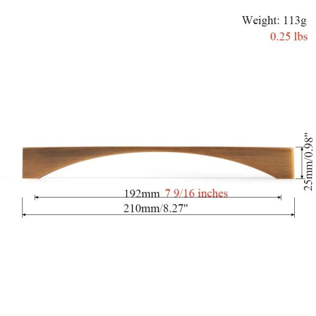 6PCS Set Nordic Modern Glam Brushed Bronze Drawer Knobs Kitchen Door Handles Cupboard Door Handle Cabinet Handles for Furniture Hardware  Brushed Brass Handle Modern Minimalist Cabinet Pull Drawer Handle Wardrobe Cabinet Hardware Stevvex