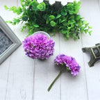 6pcs Silk Stamen Artificial Flower Bouquet Wedding Party Decoration Handmade Wreath Gift Scrapbooking Craft Fake Flowers Stevvex