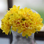 6pcs Silk Stamen Artificial Flower Bouquet Wedding Party Decoration Handmade Wreath Gift Scrapbooking Craft Fake Flowers Stevvex