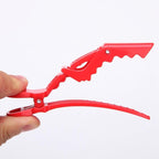 6pcs/lot Plastic Hair Clip Hairdressing Clamps Claw Section Alligator Clips Barber For Salon Styling Hair Accessories Easy To Carry And Use Hair Styling Tools For Women Stevvex