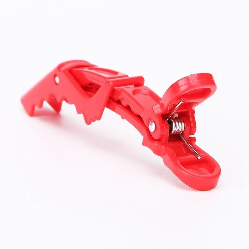 6pcs/lot Plastic Hair Clip Hairdressing Clamps Claw Section Alligator Clips Barber For Salon Styling Hair Accessories Easy To Carry And Use Hair Styling Tools For Women Stevvex