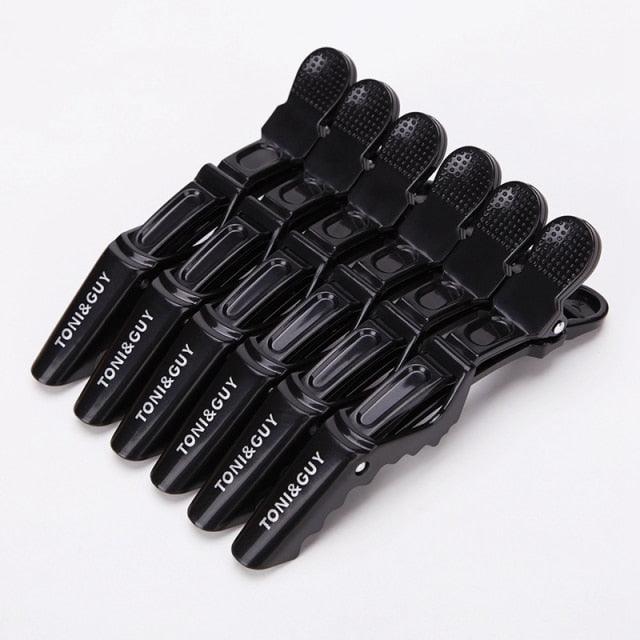6pcs/lot Plastic Hair Clip Hairdressing Clamps Claw Section Alligator Clips Barber For Salon Styling Hair Accessories Easy To Carry And Use Hair Styling Tools For Women Stevvex