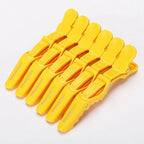 6pcs/lot Plastic Hair Clip Hairdressing Clamps Claw Section Alligator Clips Barber For Salon Styling Hair Accessories Easy To Carry And Use Hair Styling Tools For Women Stevvex