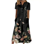 Women’s Summer Midi Dress – Casual, Light & Pocket-Ready