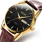 Quartz Couple Watches - Men's Mechanical Dual Calendar