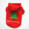 Thick Fluffy Hooded Jacket for Puppies - Christmas Style Pi-Mart