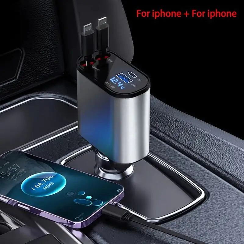Retractable Car Charger Pi-Mart