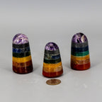 7 Chakras Pillar Tower - Natural Gemstone Crystal Healing Energy Crystal Destiny