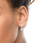 18k White Gold 6.0 Cttw Marquise Diamond Floral Dangle Drop Earrings (E-F Color, VS1-VS2 Clarity) Lootquake LLC