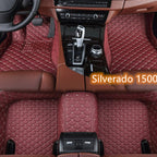 Fully Surrounded Car Leather Floor Mat Pad All Weather Protection Pi-Mart