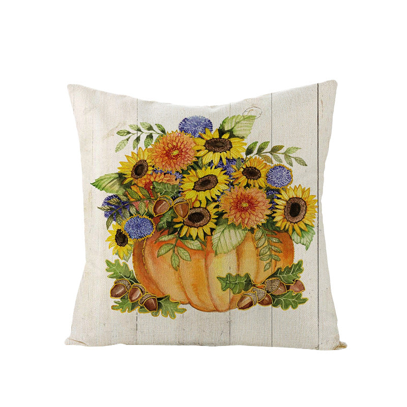 Linen Cushion  Office Sofa Cushion Cover Pi-Mart