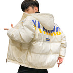 Trendy men's fashionable thick cotton coat